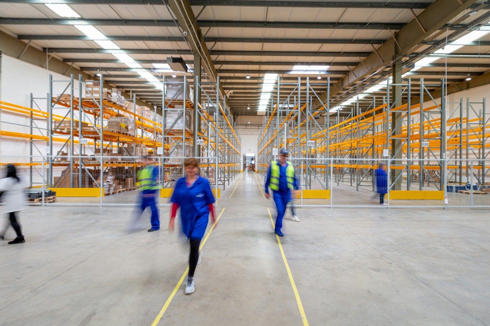 A working warehouse floor — one of the environments we bring sessions to